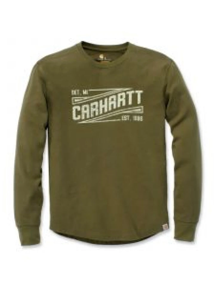 Carhartt 103850 Tilden Graphic l/s Crew T-Shirt - Military olive