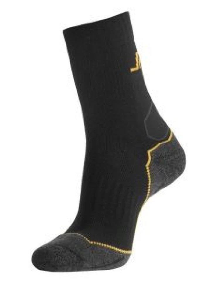 Snickers 9202 Mid Socks Wool Mix - Black/Grey