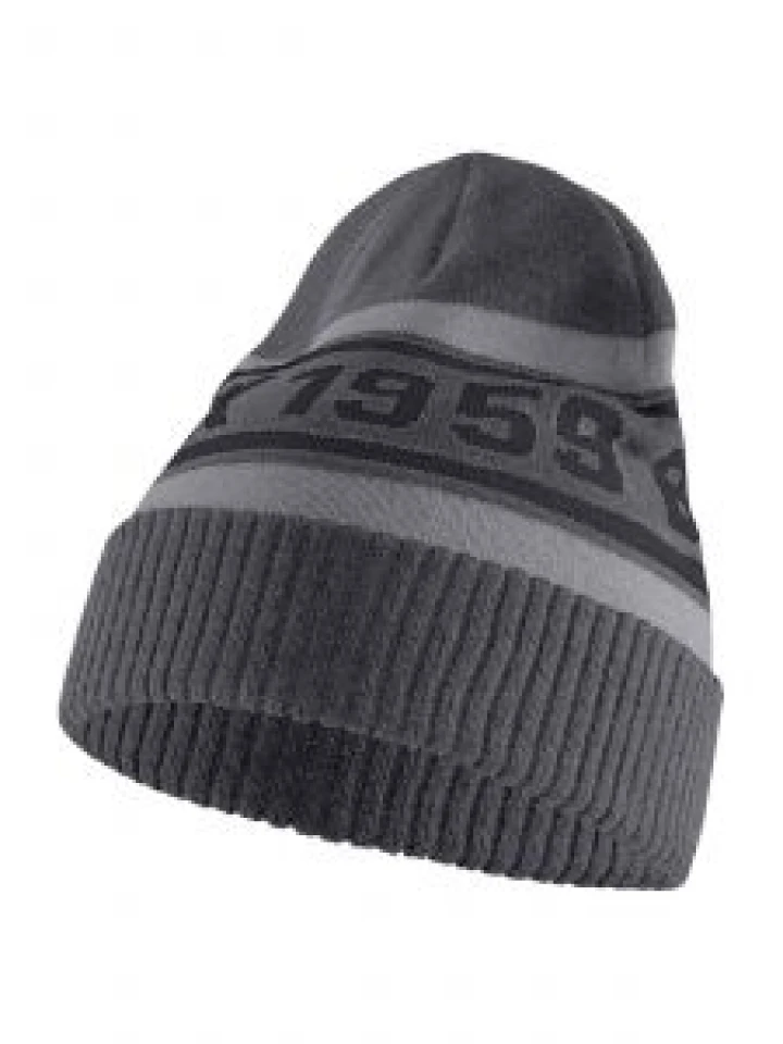 2065-1057 Hat Knitted - 9896 Dark Grey/Mid Grey - Blåkläder - front