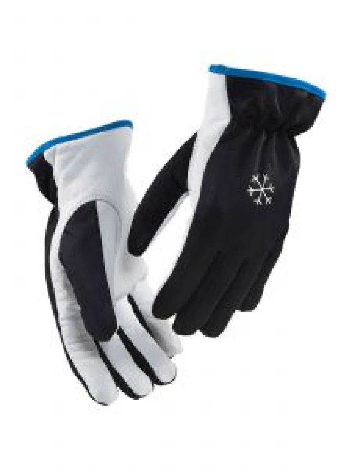 2287-3910 Work Gloves Lined - 9910 Black/White - Blåkläder - front