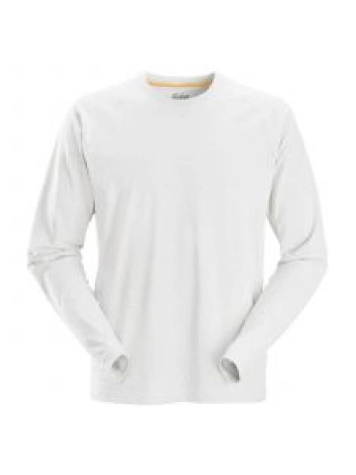 Snickers 2410 AllroundWork, T-Shirt l/s - White