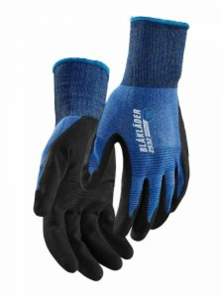 2932-1455 Work Gloves Nitrile-Dipped - 8500 Cornflower Blue - Blåkläder - front