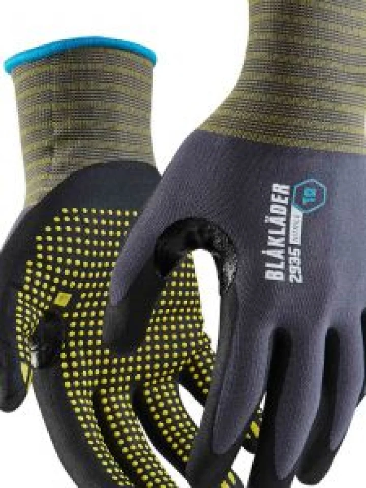 2935-1456 Work Gloves Nitrile-Dipped Dot Grip - Blåkläder