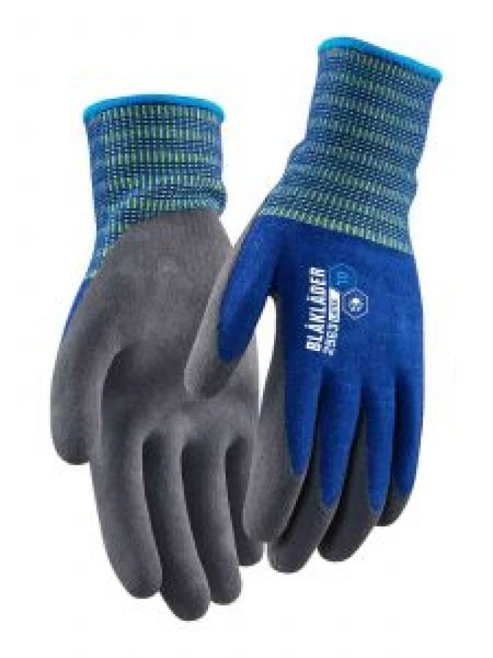 2963-1452 Work Gloves Light Lined Latex Coated - 8500 Cornflower Blue - Blåkläder - front