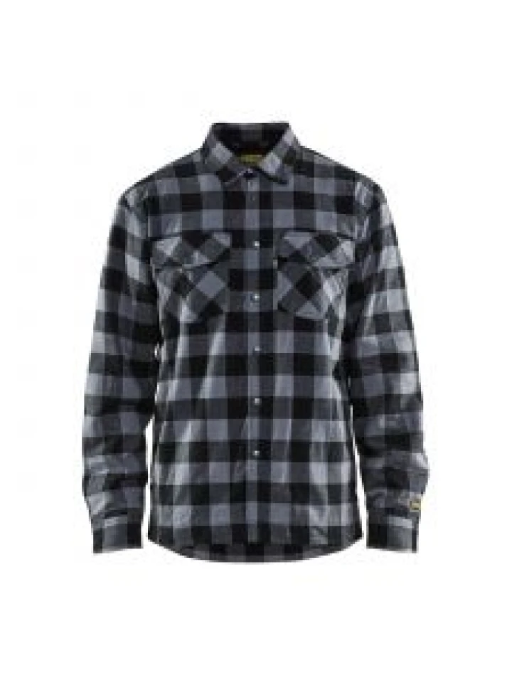 Lined Flannel Shirt 3225 Donkergrijs/Zwart - Blåkläder