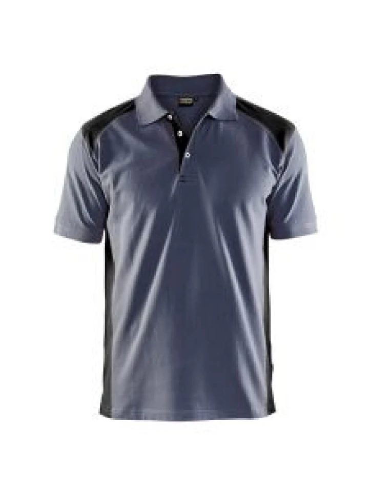Blåkläder 3324-1050 Pique Polo Shirt - Grey/Black