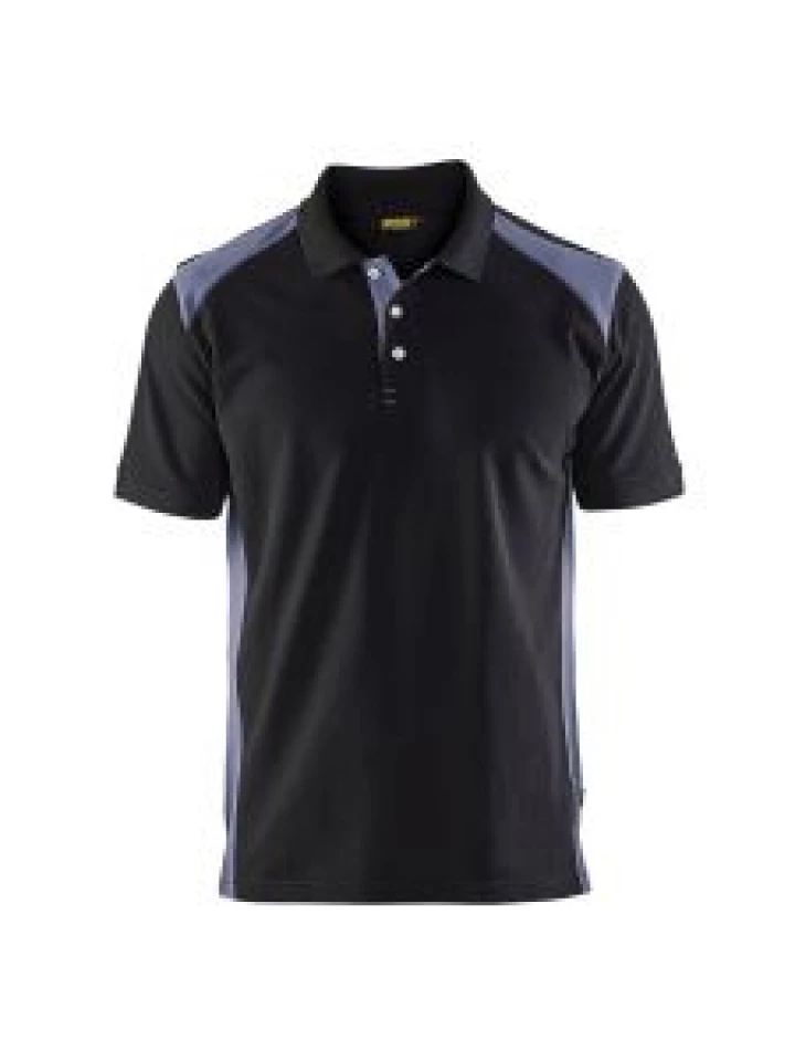 Blåkläder 3324-1050 Pique Polo Shirt - Black/Grey
