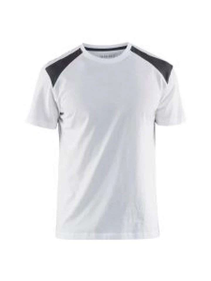 Blåkläder 3379-1042 T-Shirt Bi-Colour - White/Dark Grey