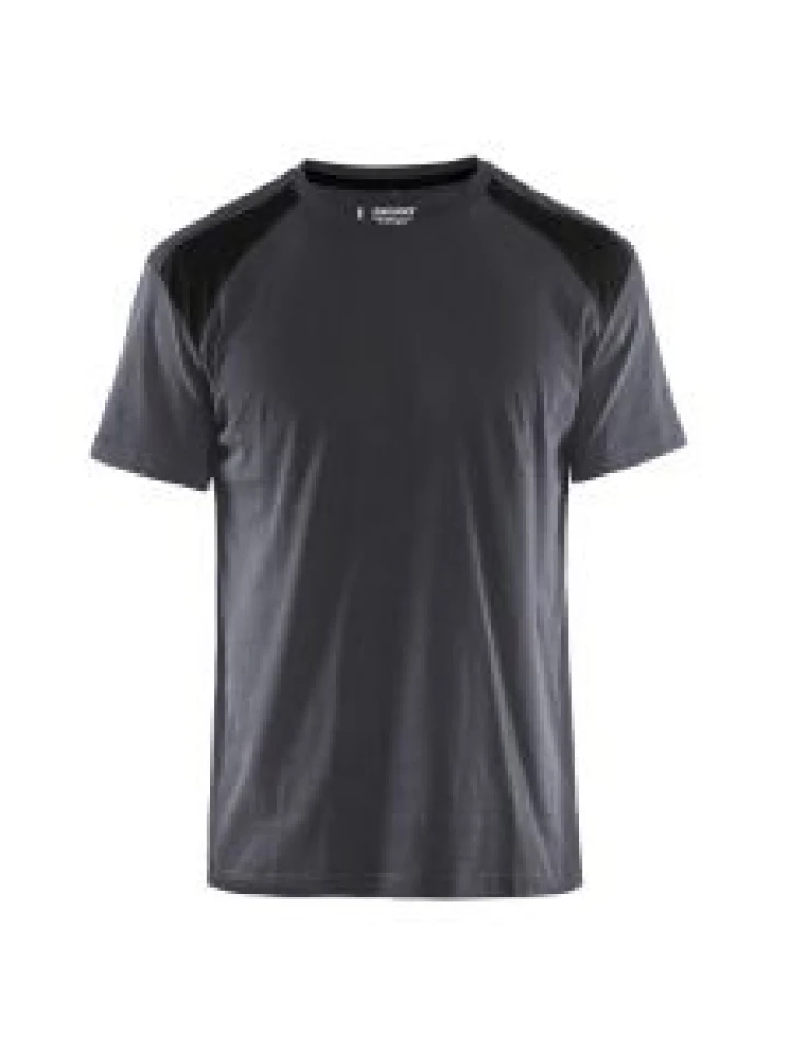 Blåkläder 3379-1042 T-Shirt Bi-Colour - Mid Grey/Black