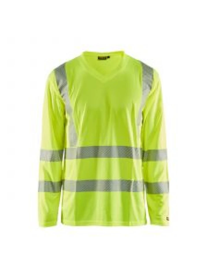 UV T-Shirt High Vis Long Sleeve 3385 High Vis Geel - Blåkläder