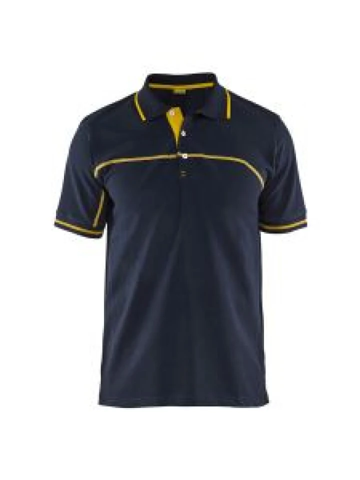 Blåkläder 3389-1050 Polo Shirt - Dark Navy/Yellow
