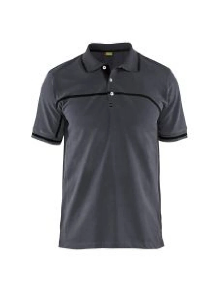 Blåkläder 3389-1050 Polo Shirt - Mid Grey/Black