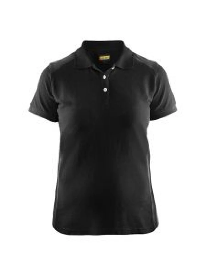 Blåkläder 3390-1050 Women's Pique Polo Shirt - Black/Dark Grey