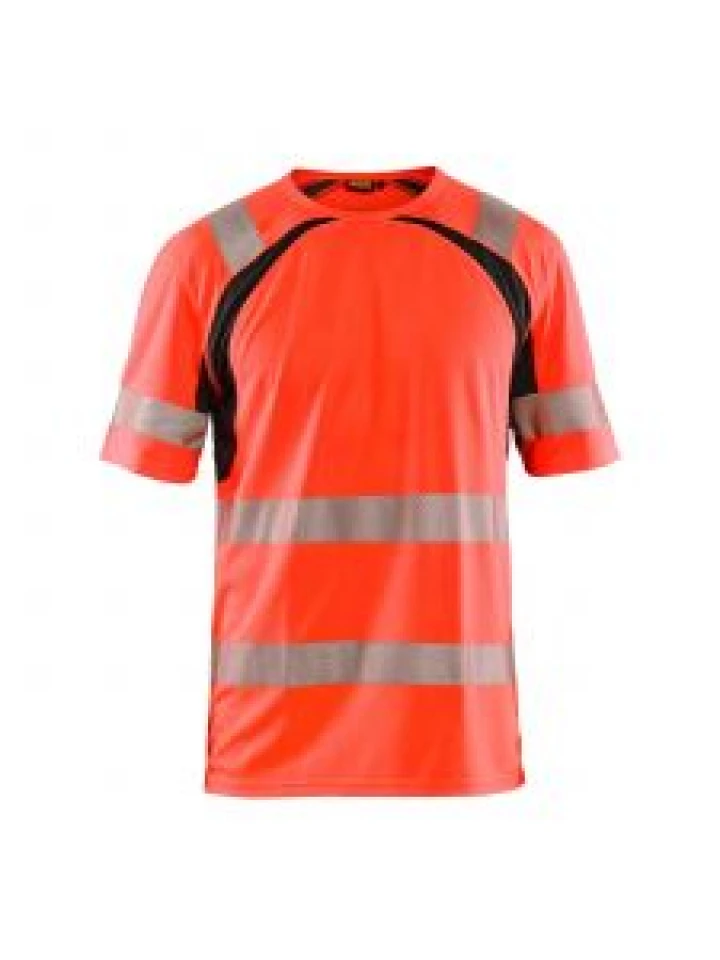 UV T-shirt High Vis 3397 High Vis Rood/Zwart - Blåkläder