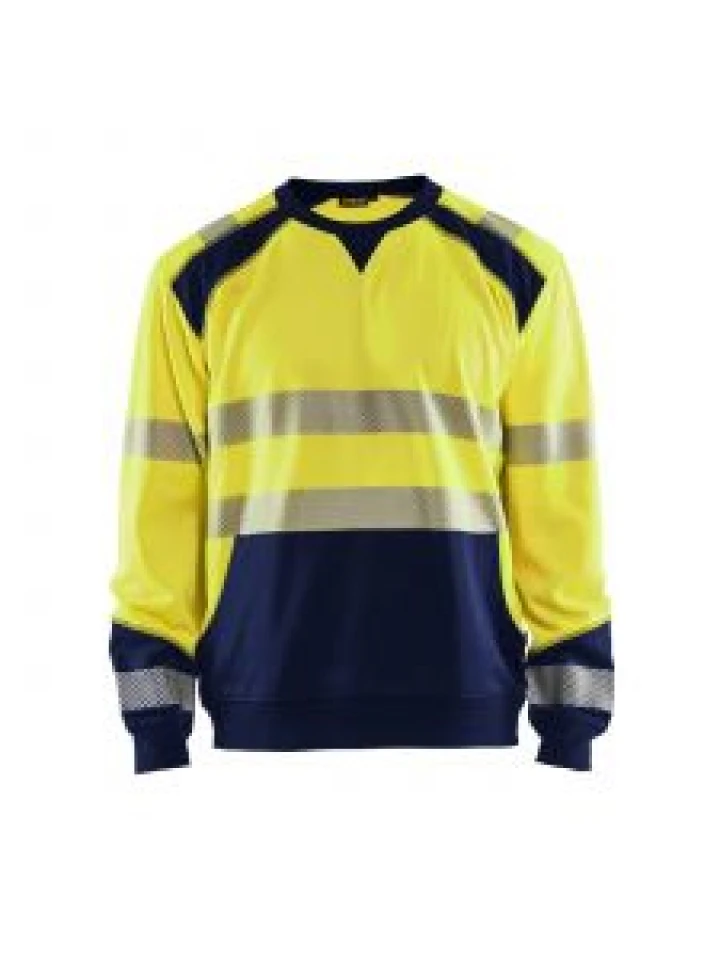 High Vis Sweatshirt 3541 High Vis Geel/Marine - Blåkläder