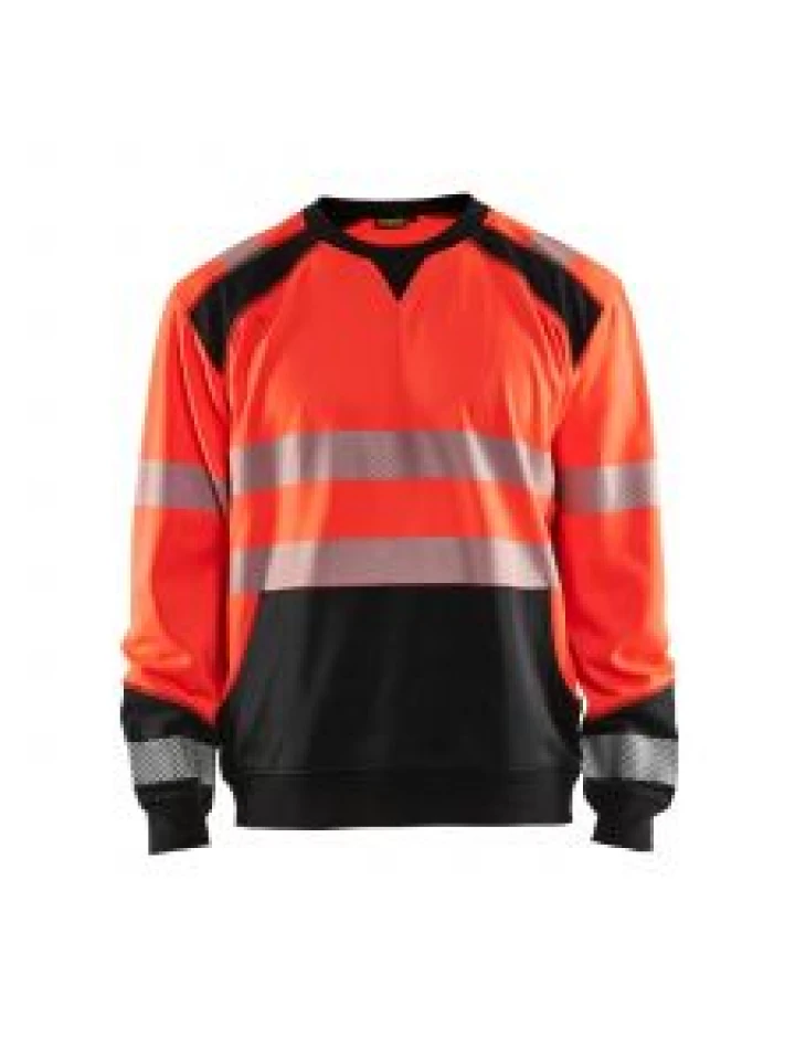 High Vis Sweatshirt 3541 High Vis Rood/Zwart - Blåkläder