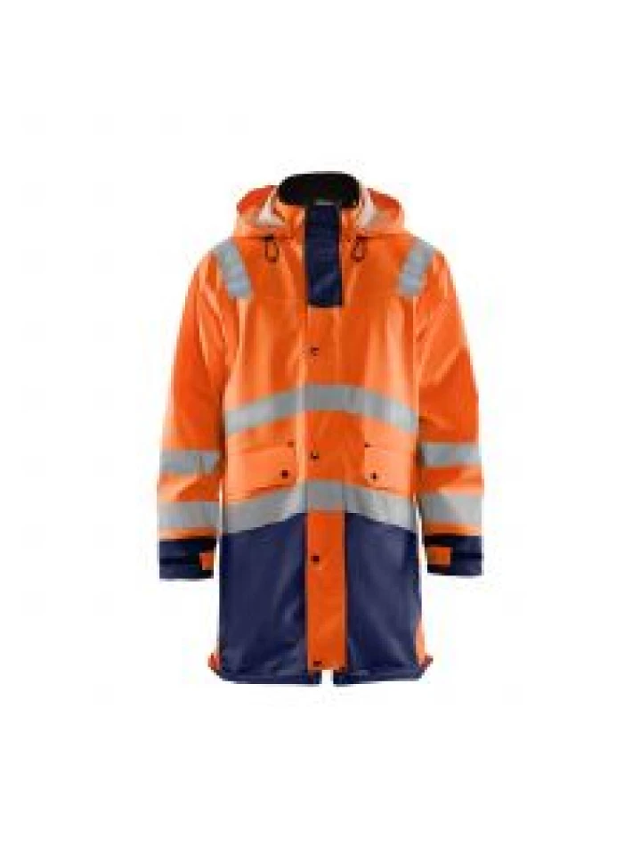 Rain Coat High Vis Level 2 4306 High Vis Oranje/Marine - Blåkläder