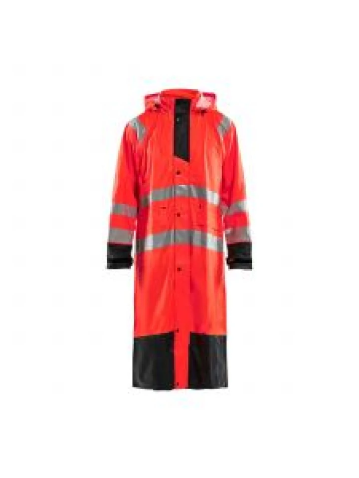 Rain Coat High Vis Level 1 4325 High Vis Rood/Zwart - Blåkläder