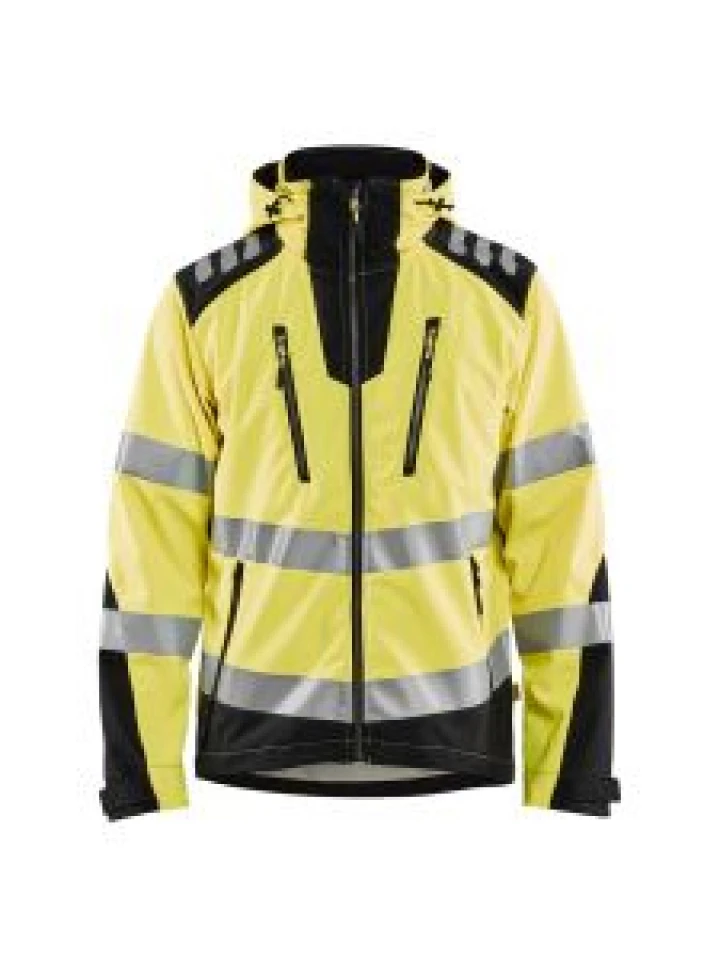 Blåkläder 4491-2513 Softshell jacket - Vis Yellow / Black