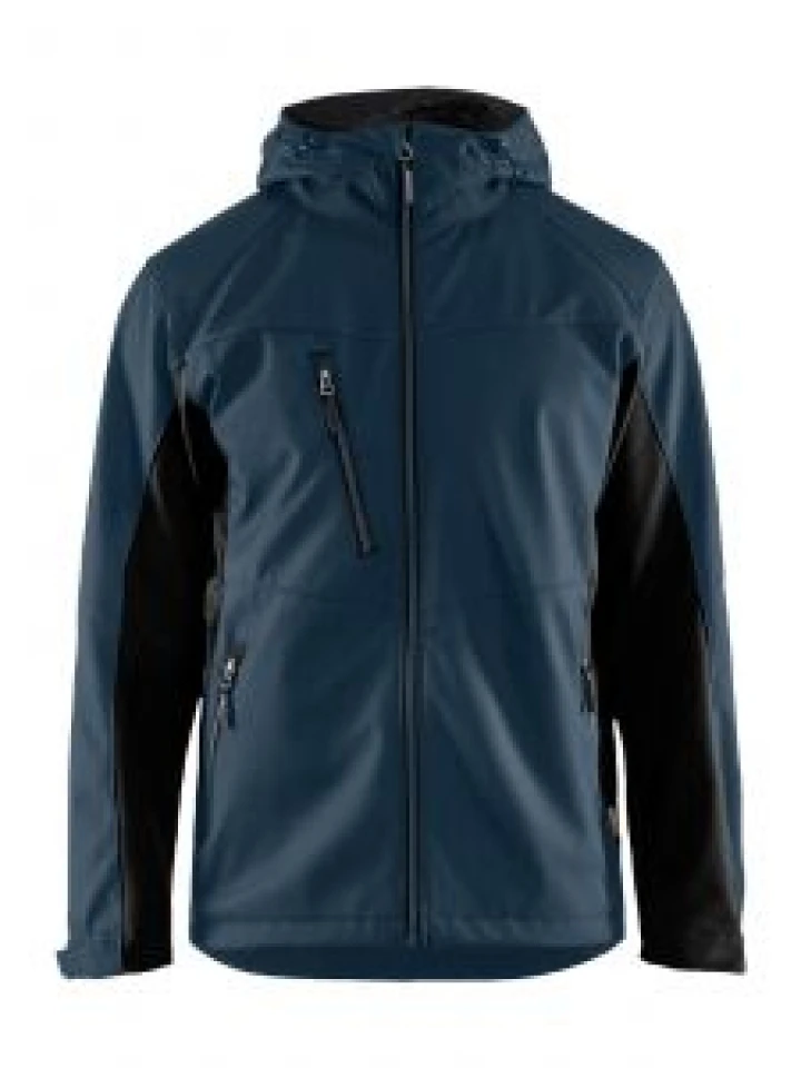 4753-2516 Work Jacket Softshell 8699 Dark Navy Blue_Black Blåkläder 71Workx Front