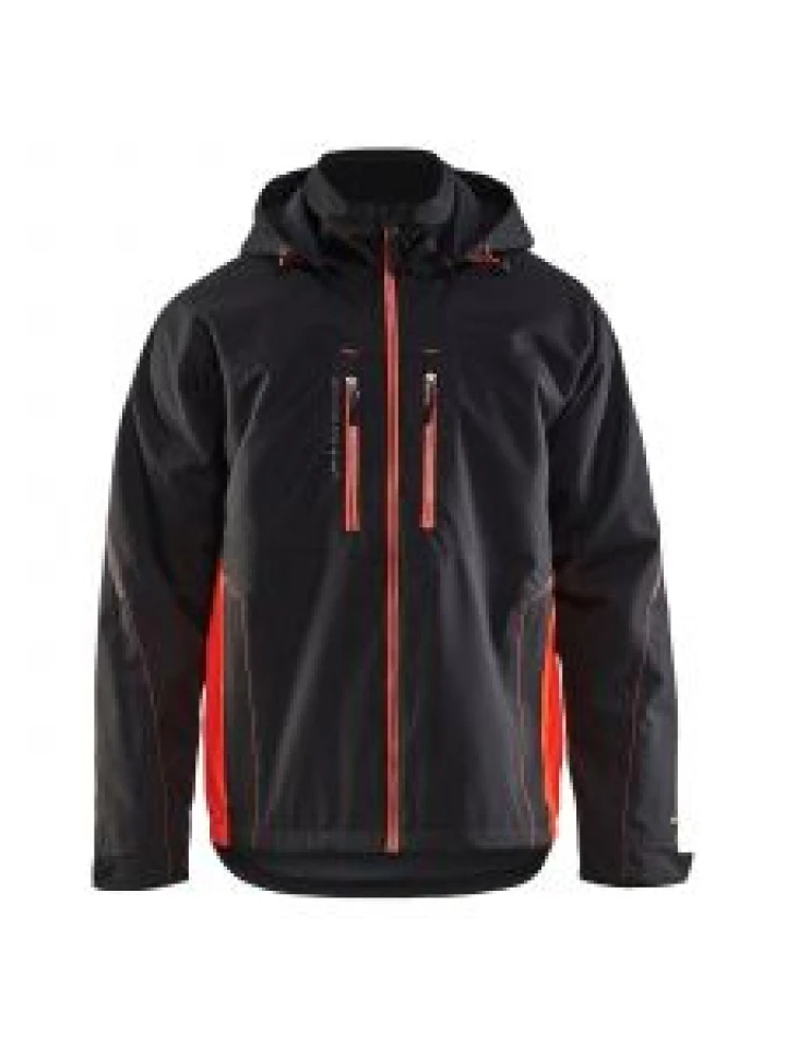 Lightweight Winter Jacket 4890 Zwart/High Vis Rood - Blåkläder