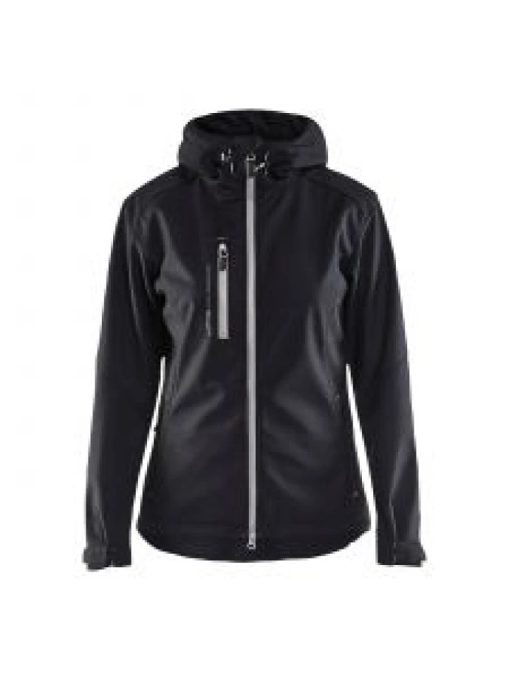 Ladies Softshell Jacket 4919 Zwart/Zilver - Blåkläder
