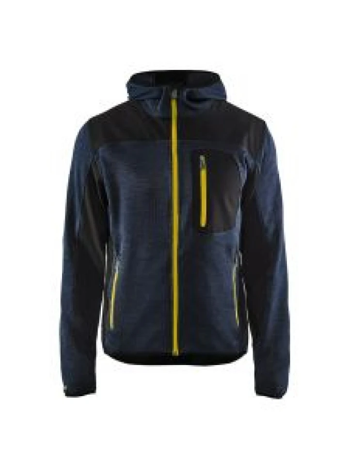 Blåkläder 4930-2117 Knitted Jacket - Dark Navy/Yellow