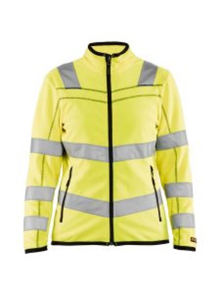 Ladies Microfleece Jacket High Vis 4966 Yellow - Blåkläder