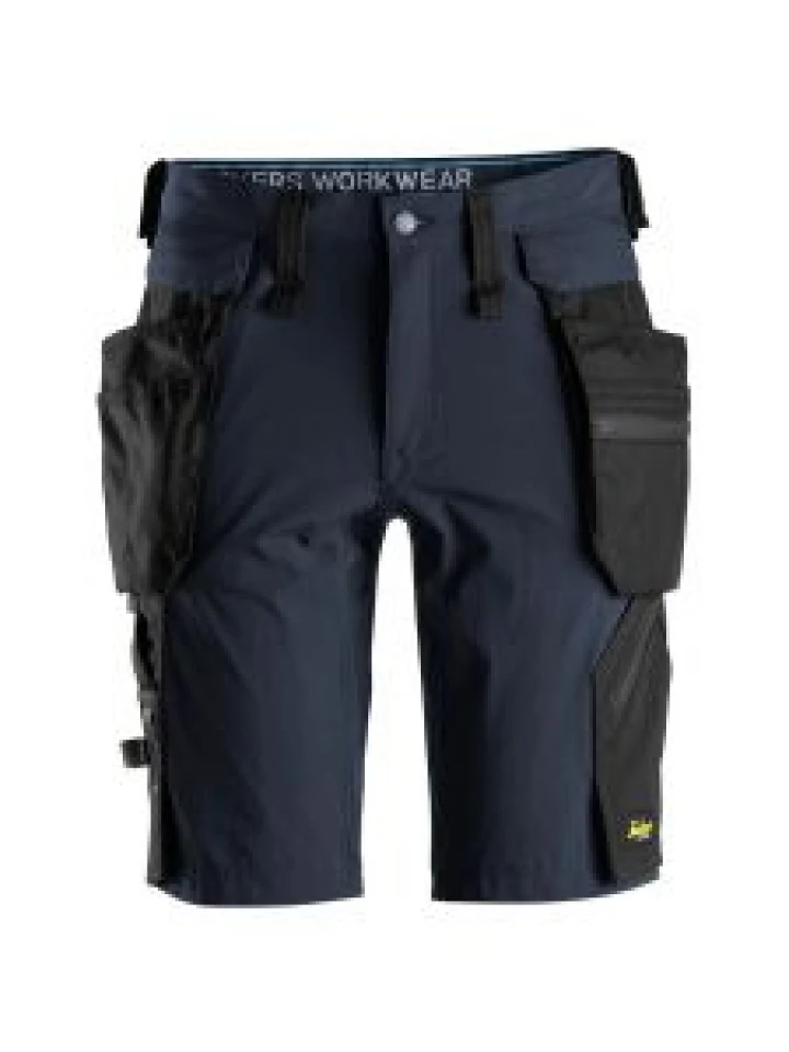 Snickers 6108 LiteWork, Work Shorts+ with Detachable Holster Pockets - Navy