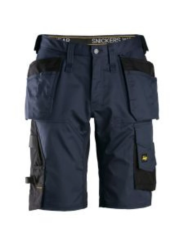 Snickers 6151 AllroundWork, Stretch Loose fit Work Shorts with Holster Pockets - Navy