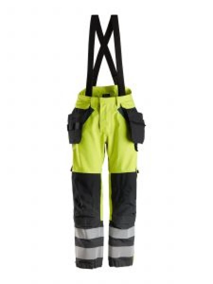  6568 High Vis Work Trouser Fireproof Waterproof ProtecWork Gore Tex - Snickers 