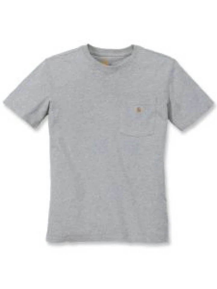 Carhartt 103067 Women's Pocket s/s T-Shirt - Heather Grey