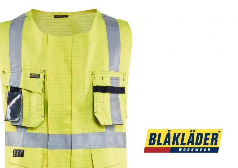 Flame retardant work vests
