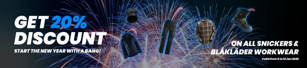 20% discount on Blåkläder & Snickers Workwear – Start 2025 Affordable