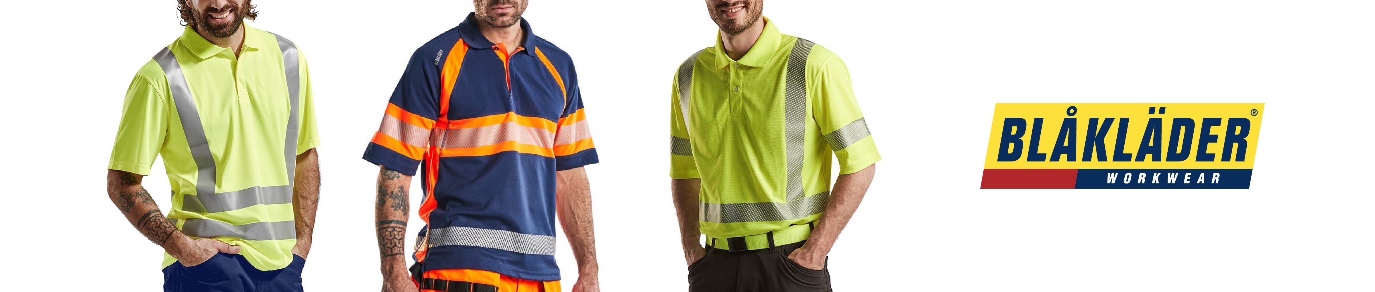 High vis work polos