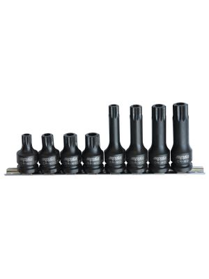 Socket 1/2' Impact Bit Set Dr Tamper Spline - SP Tools