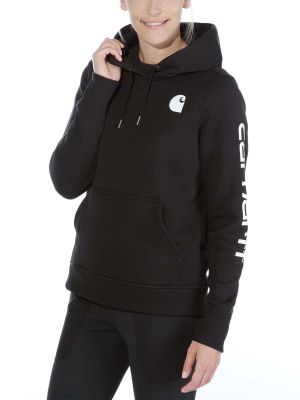 Carhartt 102791 Clarksburg l/s Hooded Sweatshirt - Black