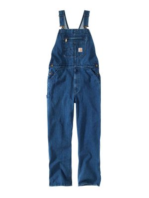 104672 Bib Overall Dungarees Denim Cotton - Darkstone DST - Carhartt - front
