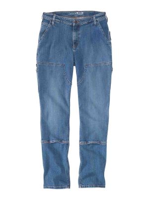 105110 Women's Work Jeans Double Front Carhartt 71workx Linden H97 front