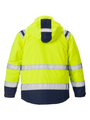 Fristads High vis Airtech winter jacket class 3 4035 GTT - Yellow/Navy - M