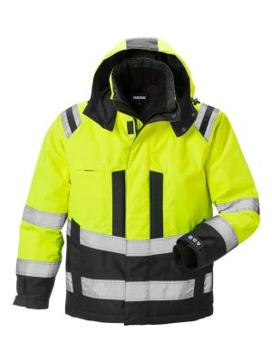 Fristads High vis Airtech Winterjacket Class 3 4035 GTT 71workx 119626-196 Hi Vis yellow black front