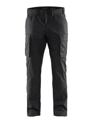 1459-1845 Service Work Trouser Stretch Blåkläder Black 9900 71workx Front
