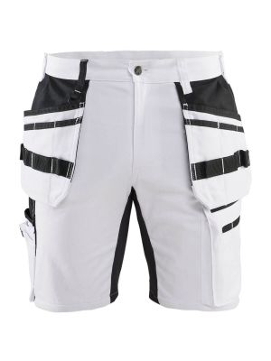 1911-1000 Work Short Holster Pockets Stretch X1900 White 1099 Blåkläder 71workx front