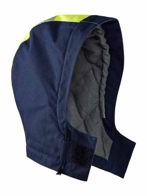 2167-1534 Hood Multinorm Winter Blåkläder Navy High Vis Yellow 8933 71workx Front