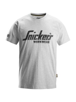2590 Work T-shirt Logo Snickers Grey Melange 2800 71workx front 2590 Work T-shirt Logo Snickers Grey Melange 2800 71workx front