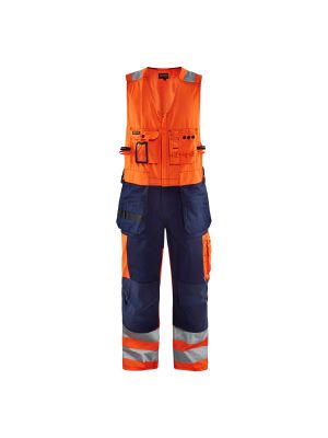 High Vis Sleeveless Overall 2653 High Vis Oranje/Marine - Blåkläder