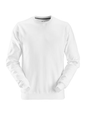 2810 Work sweater white 0900 Snickers 71workx front 2810 Work sweater white 0900 Snickers 71workx front