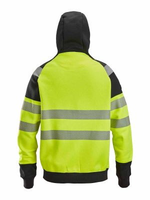 2839 High Vis Work Hoodie Zip Class 2 - Snickers