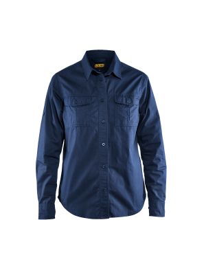 Ladies Twill Shirt 3208 Marineblauw - Blåkläder