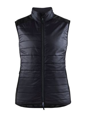 38642030 Women's Work Vest Warm Lined Dark Grey 9998 Blåkläder 71workx front